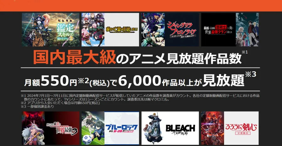 ディーアニメストア　Dアニメ　